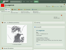 Tablet Screenshot of d-n-angelclub.deviantart.com