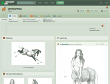 Tablet Screenshot of centauressa.deviantart.com