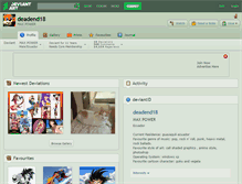 Tablet Screenshot of deadend18.deviantart.com