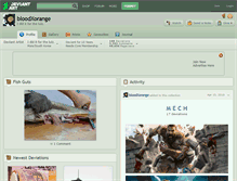 Tablet Screenshot of bloodxorange.deviantart.com