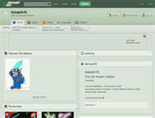 Tablet Screenshot of konami-fc.deviantart.com