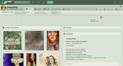 Desktop Screenshot of creepydolly.deviantart.com
