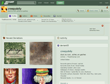 Tablet Screenshot of creepydolly.deviantart.com