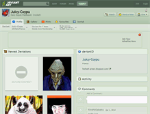 Tablet Screenshot of juicy-coypu.deviantart.com