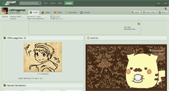Desktop Screenshot of callmegamer.deviantart.com