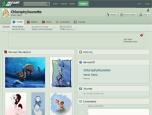 Tablet Screenshot of chlorophyllounette.deviantart.com
