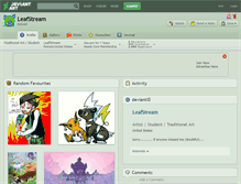 Tablet Screenshot of leafstream.deviantart.com