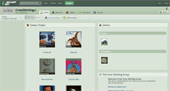 Desktop Screenshot of crossstitching.deviantart.com