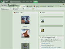 Tablet Screenshot of crossstitching.deviantart.com