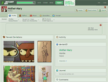 Tablet Screenshot of mother-mary.deviantart.com