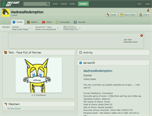 Tablet Screenshot of madnessredemption.deviantart.com