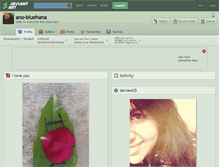 Tablet Screenshot of ano-bluehana.deviantart.com