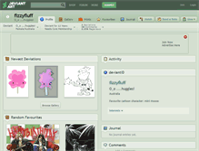 Tablet Screenshot of fizzyfluff.deviantart.com