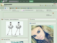 Tablet Screenshot of pinkpurple84.deviantart.com