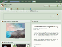 Tablet Screenshot of blossom001.deviantart.com