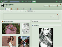 Tablet Screenshot of ladyhoryon.deviantart.com