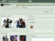Tablet Screenshot of pandemon.deviantart.com
