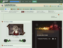 Tablet Screenshot of ladymischievous.deviantart.com