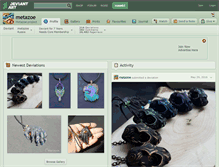 Tablet Screenshot of metazoe.deviantart.com