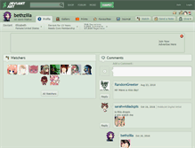 Tablet Screenshot of bethzilla.deviantart.com