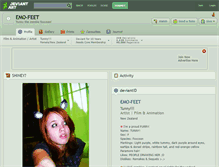 Tablet Screenshot of emo-feet.deviantart.com