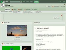 Tablet Screenshot of chillara.deviantart.com