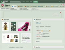 Tablet Screenshot of kishmet.deviantart.com