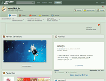 Tablet Screenshot of kawaikolin.deviantart.com