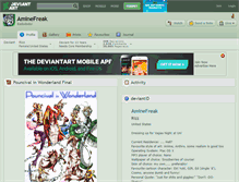 Tablet Screenshot of aminefreak.deviantart.com
