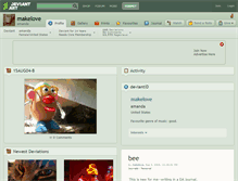 Tablet Screenshot of makelove.deviantart.com