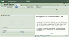 Desktop Screenshot of nemo-tv-champion.deviantart.com