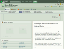 Tablet Screenshot of nemo-tv-champion.deviantart.com