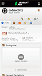 Mobile Screenshot of co5micbttz.deviantart.com