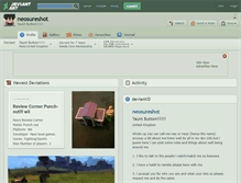 Tablet Screenshot of neosureshot.deviantart.com