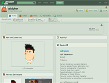 Tablet Screenshot of calcipher.deviantart.com