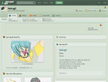 Tablet Screenshot of nekogii.deviantart.com