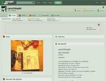 Tablet Screenshot of carochinaski.deviantart.com