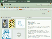 Tablet Screenshot of kawayui-kage.deviantart.com