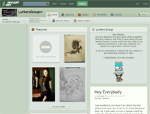 Tablet Screenshot of lurkersgroup.deviantart.com