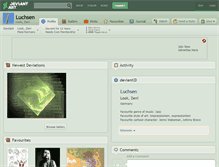 Tablet Screenshot of luchsen.deviantart.com