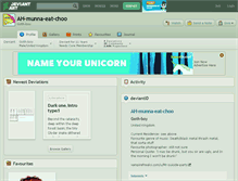 Tablet Screenshot of ah-munna-eat-choo.deviantart.com