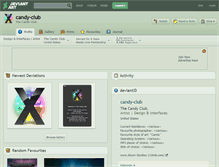 Tablet Screenshot of candy-club.deviantart.com