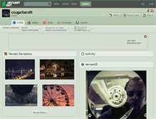 Tablet Screenshot of cougarbandit.deviantart.com