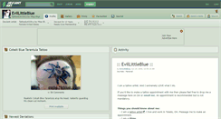 Desktop Screenshot of evillittleblue.deviantart.com