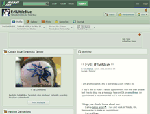 Tablet Screenshot of evillittleblue.deviantart.com