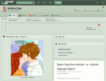 Tablet Screenshot of khgirls-club.deviantart.com