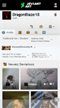 Mobile Screenshot of dragonblaze18.deviantart.com