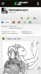 Mobile Screenshot of flammable-pyro.deviantart.com