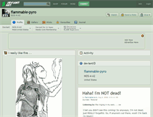 Tablet Screenshot of flammable-pyro.deviantart.com