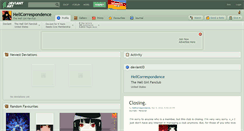 Desktop Screenshot of hellcorrespondence.deviantart.com